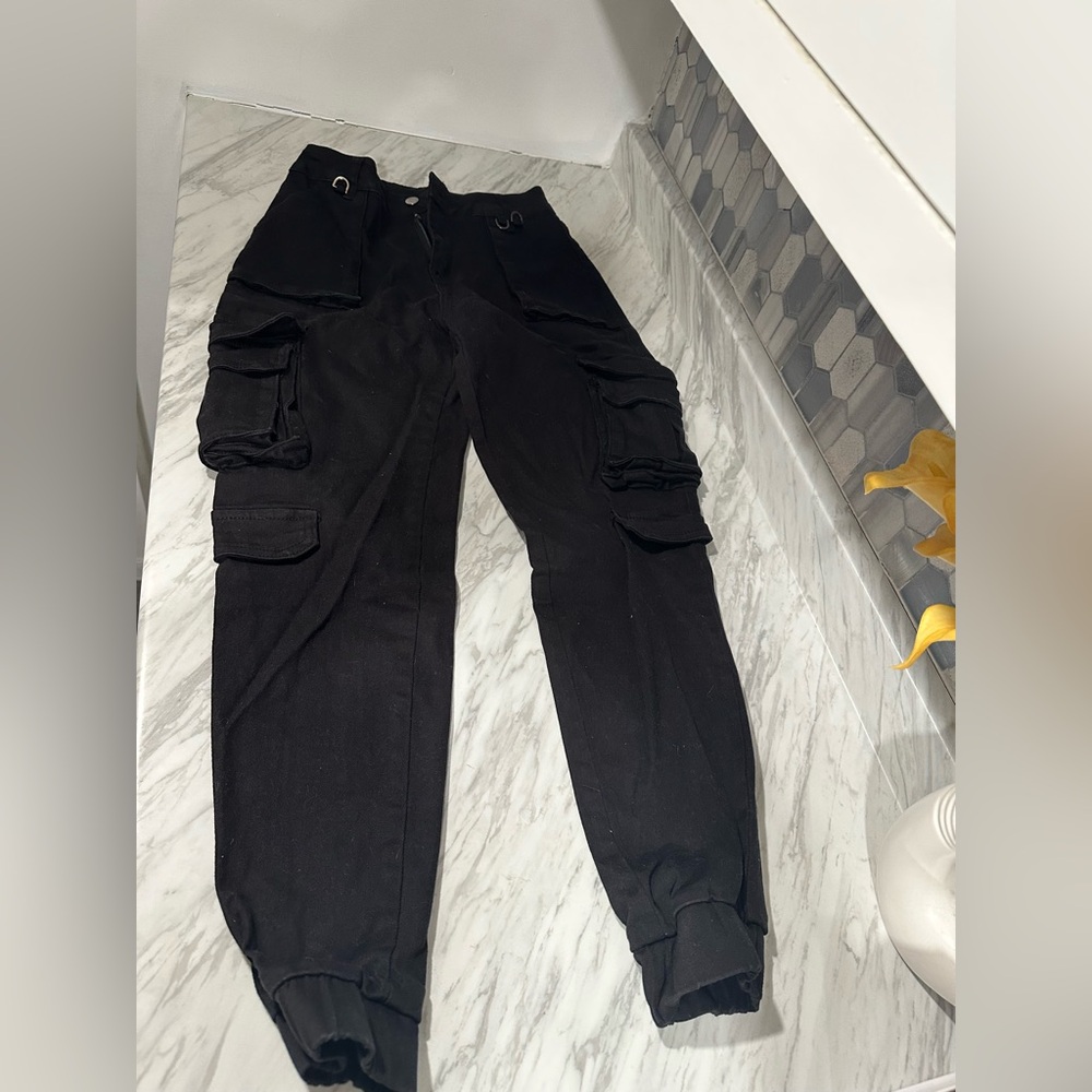 American Bazi Jet Black Trousers